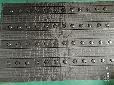 玉石床垫高频机热合样品