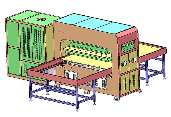 冷却塔胶片焊接机三维图